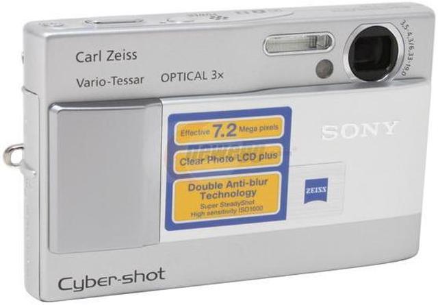  Sony Cybershot DSC-T10 7.2MP Digital Camera with 3x Optical  Steady Shot Zoom (Silver) : Point And Shoot Digital Cameras : Electronics