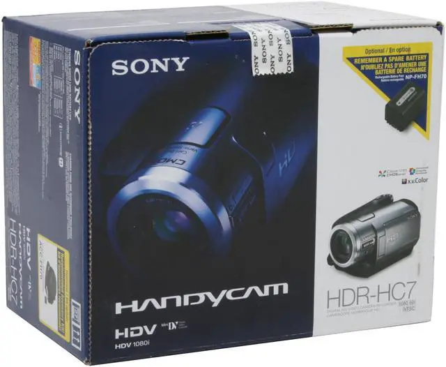 Alt view image 12 of 12 - SONY HDR-HC7 1/2.9" 3200K CMOS 2.7" 211K Touch Panel LCD 10X Optical Zoom High Definition MiniDV Camcorder