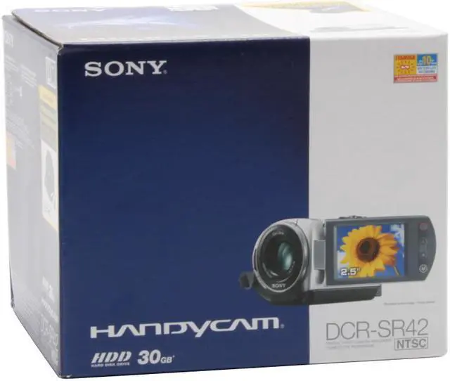 Alt view image 13 of 13 - SONY DCR-SR42 1/6" CCD 2.5" 123K LCD 40X Optical Zoom HDD/Flash Memory Camcorder