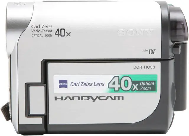 Alt view image 7 of 12 - SONY DCR-HC38 1/6" CCD 2.5" 123K LCD 40X Optical Zoom MiniDV Camcorder