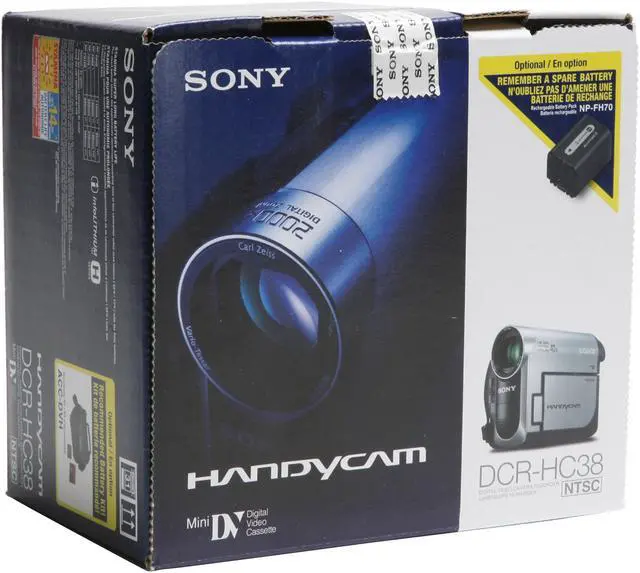 Alt view image 12 of 12 - SONY DCR-HC38 1/6" CCD 2.5" 123K LCD 40X Optical Zoom MiniDV Camcorder