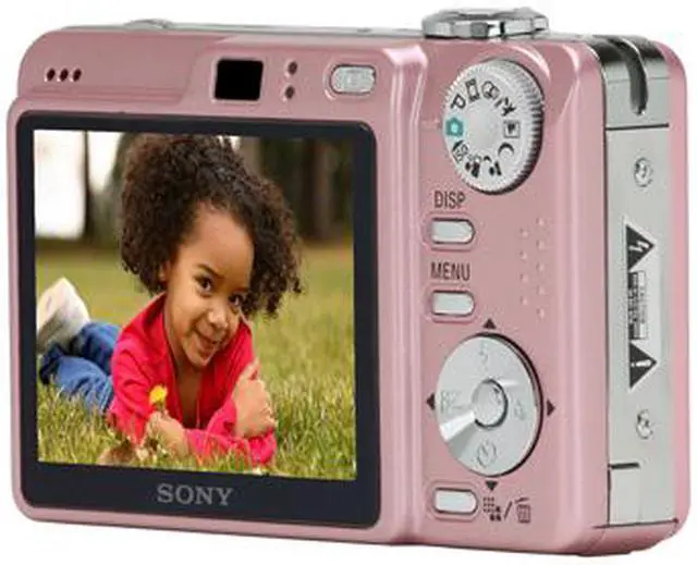 Alt view image 5 of 11 - SONY Cyber-Shot DSC-W55 Pink 7.2 MP 3X Optical Zoom Digital Camera
