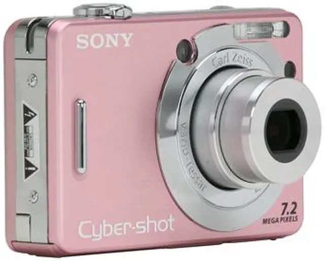 Alt view image 7 of 11 - SONY Cyber-Shot DSC-W55 Pink 7.2 MP 3X Optical Zoom Digital Camera