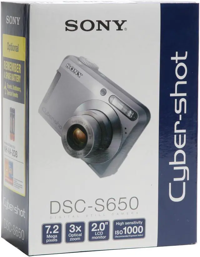 Alt view image 11 of 11 - SONY Cyber-shot DSC-S650 Silver 7.2 MP 3X Optical Zoom Digital Camera