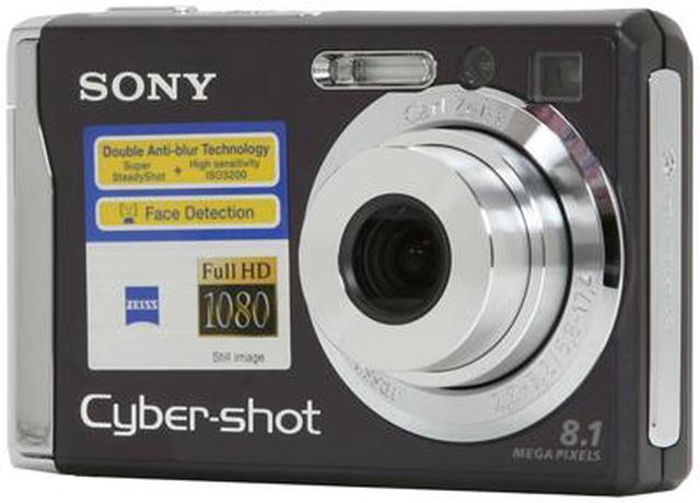 Sony Cybershot DSCW90 8.1MP Digital Camera with 3x Optical Zoom and Super  Steady Shot (Black)