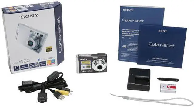 Alt view image 11 of 11 - SONY Cyber-Shot DSC-W90/B Black 8.1 MP 2.5" 115K LCD 3X Optical Zoom Digital Camera HDTV Output