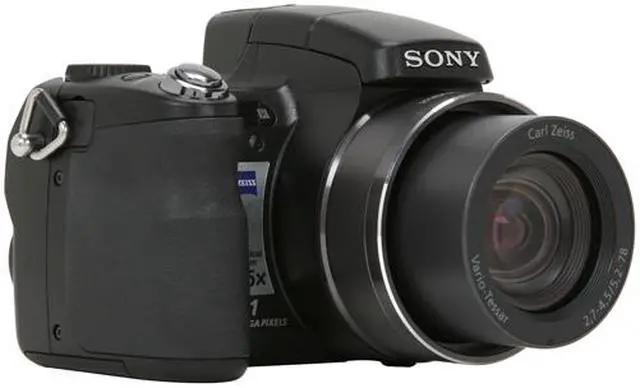 Alt view image 7 of 15 - SONY DSC-H9/B Black 8.1 MP 15X Optical Zoom Digital Camera HDTV Output