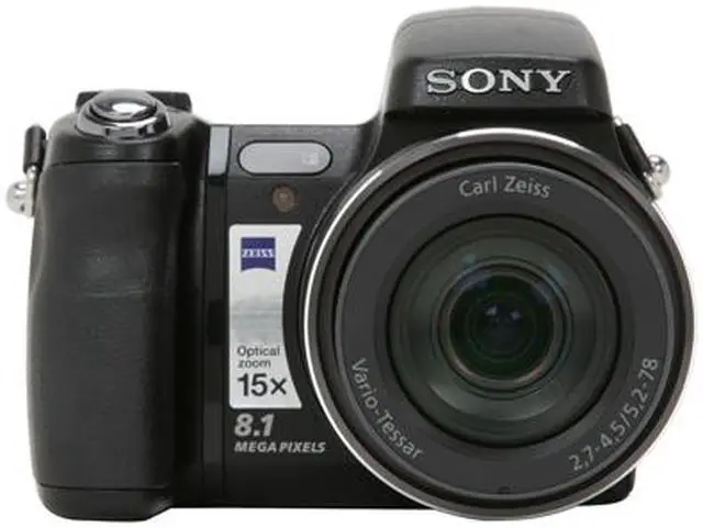 Alt view image 8 of 15 - SONY DSC-H9/B Black 8.1 MP 15X Optical Zoom Digital Camera HDTV Output