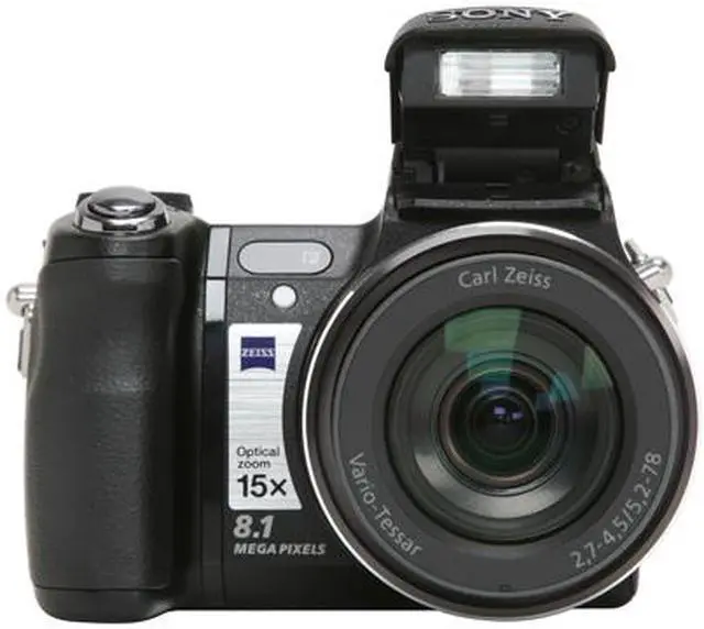 Alt view image 9 of 15 - SONY DSC-H9/B Black 8.1 MP 15X Optical Zoom Digital Camera HDTV Output