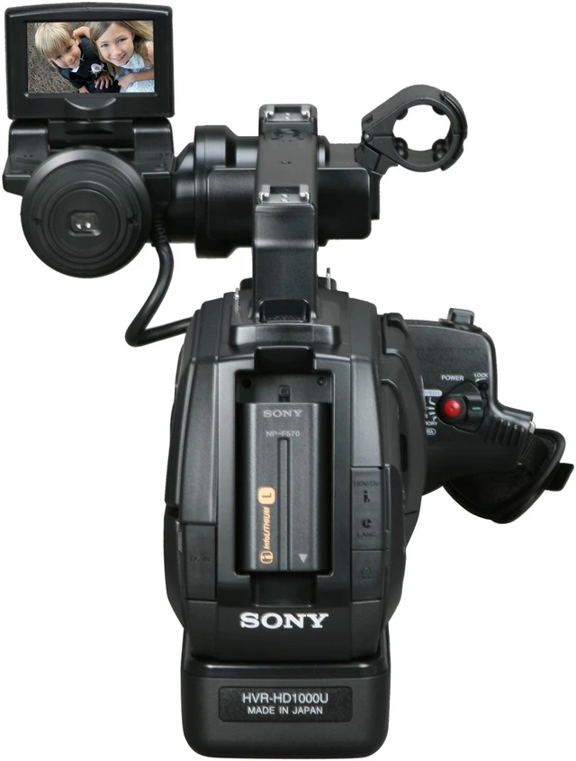 Alt view image 4 of 9 - SONY HVRHD1000U Black 1/2.9" Clear Vide CMOS Sensor 2.7" 211K 10X Optical Zoom High Definition HDV Shoulder Mount Digital Camcorder