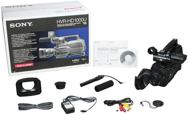 Alt view image 9 of 9 - SONY HVRHD1000U Black 1/2.9" Clear Vide CMOS Sensor 2.7" 211K 10X Optical Zoom High Definition HDV Shoulder Mount Digital Camcorder