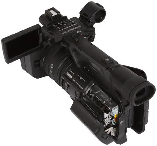 Alt view image 10 of 13 - SONY  HVRZ5U  Black 3.2"921K 3CMOS 20X Optical Zoom HDV High Definition Handheld Camcorder