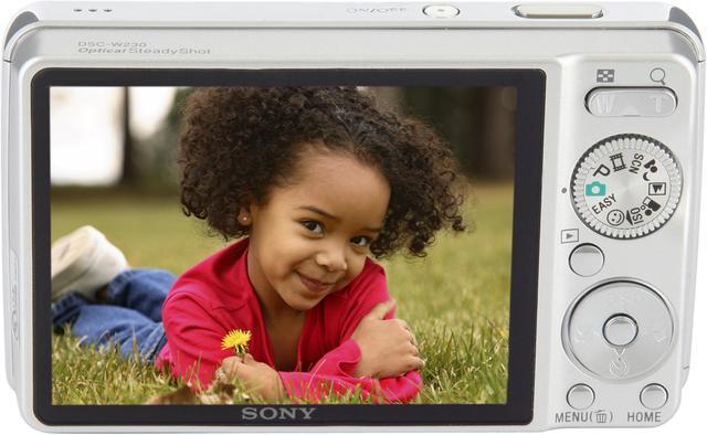 Alt view image 5 of 11 - SONY Cyber-shot DSC-W230 Silver 12.1 MP 4X Optical Zoom Digital Camera