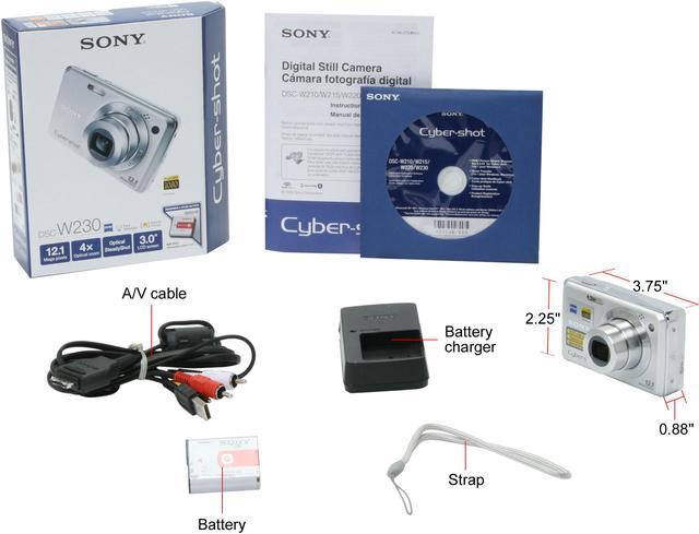 Alt view image 11 of 11 - SONY Cyber-shot DSC-W230 Silver 12.1 MP 4X Optical Zoom Digital Camera