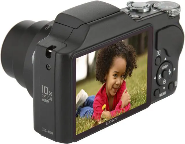 Alt view image 4 of 11 - SONY Cyber-shot DSC-H20 Black 10.1 MP 10X Optical Zoom Digital Camera