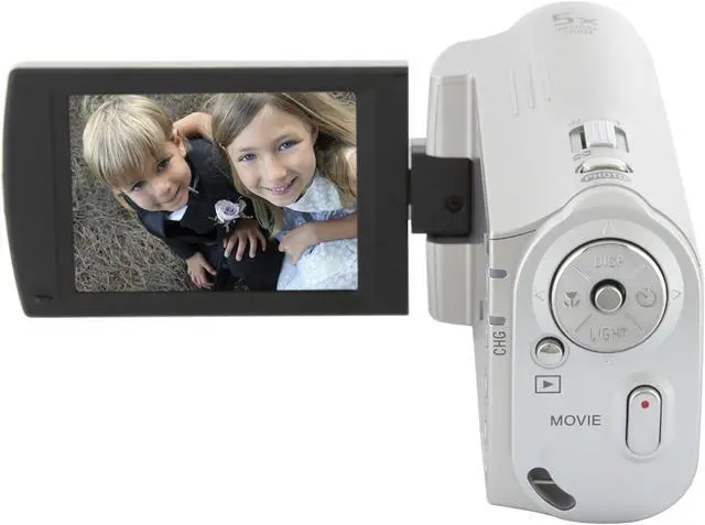 Alt view image 5 of 11 - SONY MHS-CM1 Silver 1/2.5" CMOS Sensor 2.5" 153K 270° Rotation LCD 5X Optical Zoom Webbie HD Camera