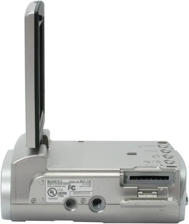 Alt view image 10 of 11 - SONY MHS-CM1 Silver 1/2.5" CMOS Sensor 2.5" 153K 270° Rotation LCD 5X Optical Zoom Webbie HD Camera