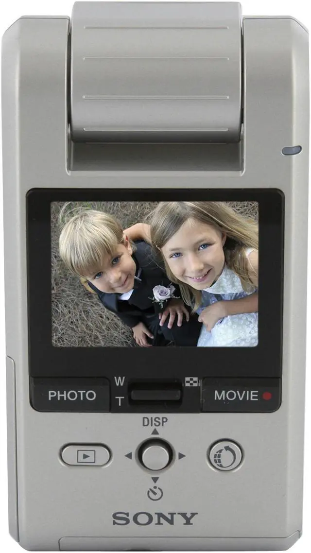 Alt view image 4 of 11 - SONY MHS-PM1 Silver 5.0 MP 1/2.5" CMOS 1.8" 230K LCD 4x Digital HD Webbie Camera