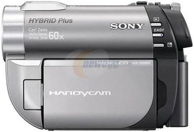 Alt view image 4 of 5 - SONY DCR-DVD850 Silver 1/8" Advanced HAD CCD Sensor 2.7" 123K Wide Touch Panel LCD 60X Optical Zoom Hybrid Handycam Camcorder