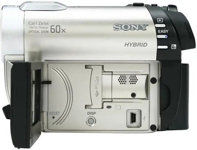 Alt view image 2 of 8 - SONY DCR-DVD650 Silver 1/8" Advanced HAD CCD Sensor 2.7" 123K Wide Touch Panel LCD 60X Optical Zoom Hybrid Handycam Camcorder