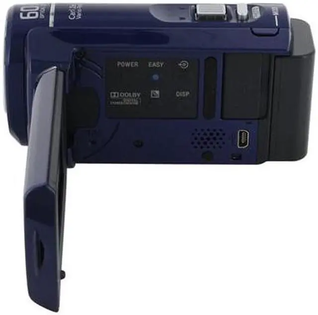 Alt view image 2 of 13 - SONY DCR-SX40 Blue 1/8" Advanced HAD CCD Sensor 2.7" 123K Wide Touch Panel LCD 60X Optical Zoom 4GB Flash Memory Handycam Camcorder