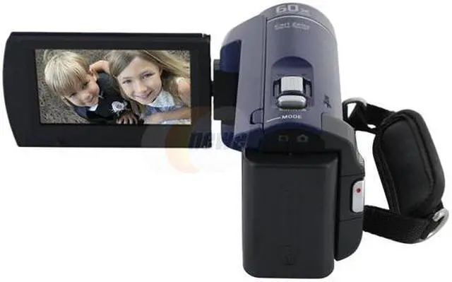 Alt view image 4 of 13 - SONY DCR-SX40 Blue 1/8" Advanced HAD CCD Sensor 2.7" 123K Wide Touch Panel LCD 60X Optical Zoom 4GB Flash Memory Handycam Camcorder