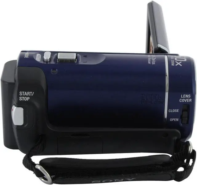 Alt view image 6 of 13 - SONY DCR-SX40 Blue 1/8" Advanced HAD CCD Sensor 2.7" 123K Wide Touch Panel LCD 60X Optical Zoom 4GB Flash Memory Handycam Camcorder