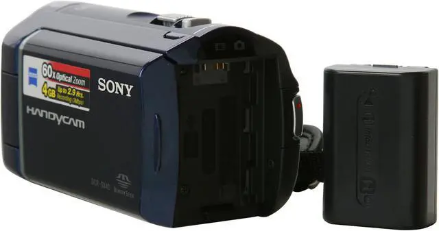 Alt view image 12 of 13 - SONY DCR-SX40 Blue 1/8" Advanced HAD CCD Sensor 2.7" 123K Wide Touch Panel LCD 60X Optical Zoom 4GB Flash Memory Handycam Camcorder