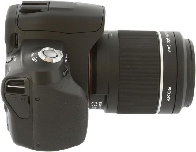 Alt view image 6 of 14 - SONY a230 Black 10.2 MP Digital SLR Camera w/ DT 18-55mm f/3.5-5.6 SAM and 55-200mm f/4-5.6 Lenses