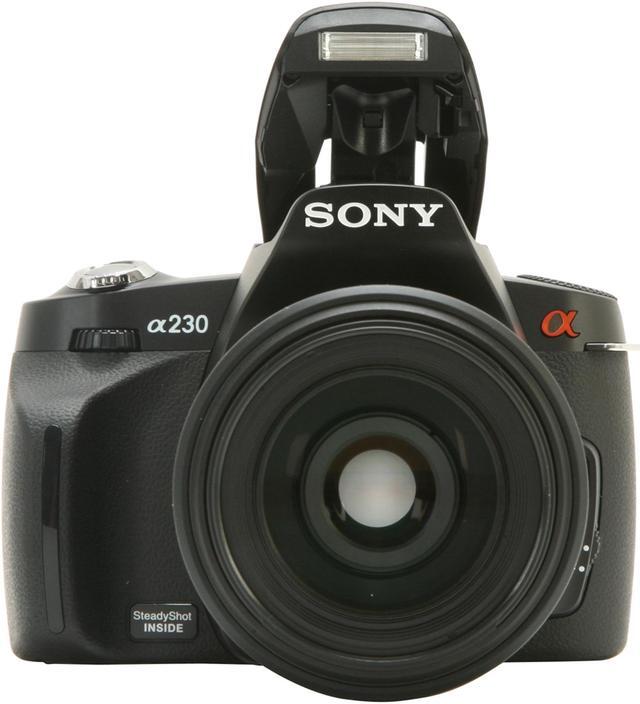 Alt view image 9 of 14 - SONY a230 Black 10.2 MP Digital SLR Camera w/ DT 18-55mm f/3.5-5.6 SAM and 55-200mm f/4-5.6 Lenses