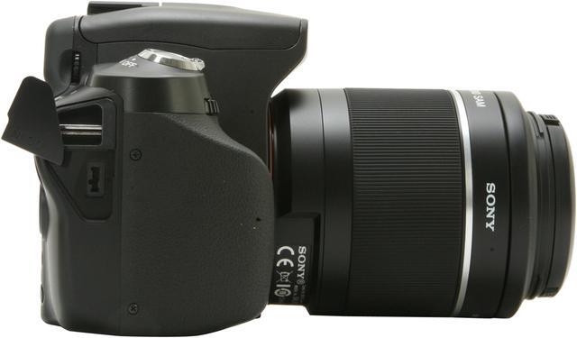 Alt view image 12 of 14 - SONY a230 Black 10.2 MP Digital SLR Camera w/ DT 18-55mm f/3.5-5.6 SAM and 55-200mm f/4-5.6 Lenses
