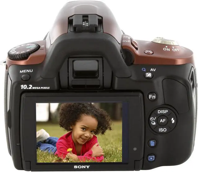 Alt view image 3 of 10 - SONY a330 Brown 10.2 MP Digital SLR Camera w/ DT 18-55mm f/3.5-5.6 SAM Standard Zoom Lens