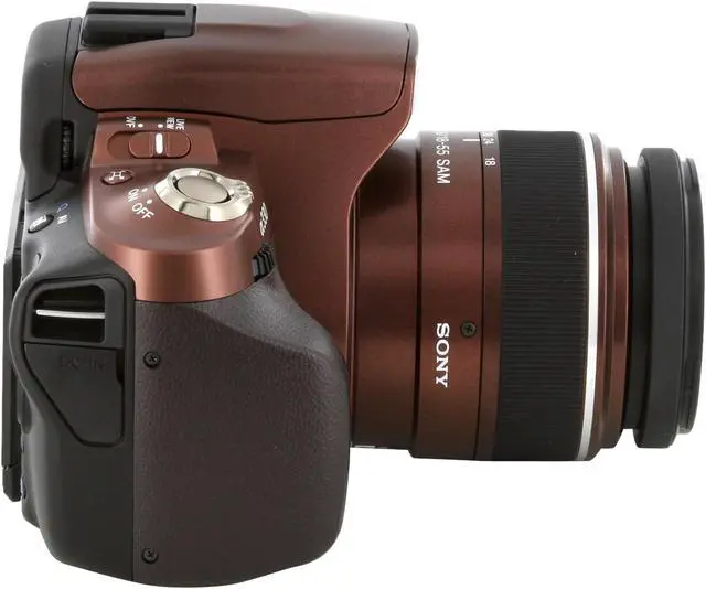 Alt view image 4 of 10 - SONY a330 Brown 10.2 MP Digital SLR Camera w/ DT 18-55mm f/3.5-5.6 SAM Standard Zoom Lens