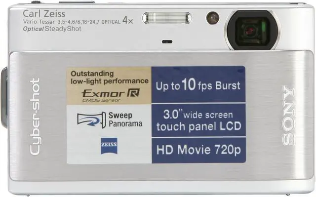 中古品　SONY　Cyber-shot　Exmor R 10.2 DSC−TX1 SONY Cyber-shot DSC-TX1 Silver 10.2 MP Exmor R CMOS 3.0