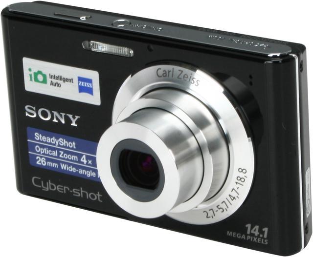 SONY Cyber-shot DSC-W330 Black 14.1 MP 26mm Wide Angle Digital Camera 
