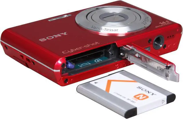 Alt view image 7 of 8 - SONY Cyber-shot DSC-W330 Red 14.1 MP 4X Optical Zoom 26mm Wide Angle Digital Camera