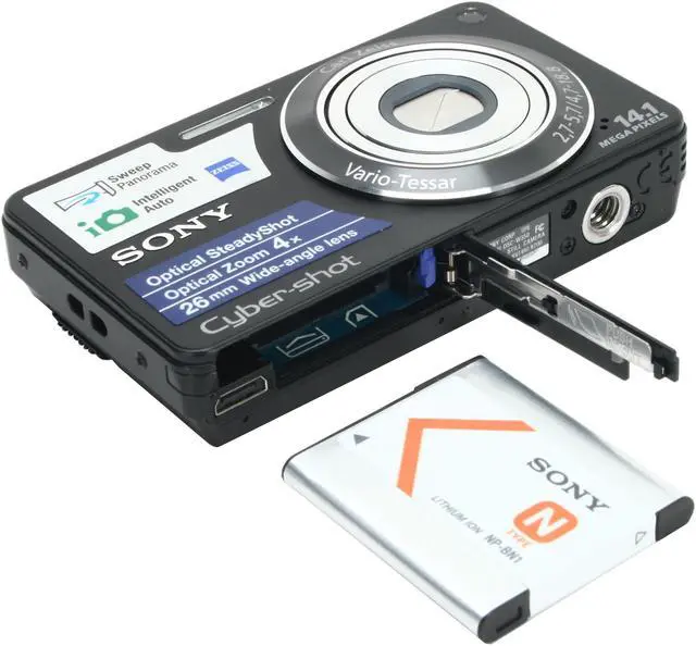 Alt view image 8 of 9 - SONY Cyber-shot DSC-W350 Black 14.1 MP 4X Optical Zoom 26mm Wide Angle Digital Camera