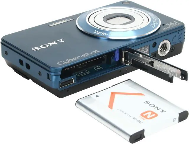 Alt view image 8 of 9 - SONY Cyber-shot DSC-W350 Blue 14.1 MP 4X Optical Zoom 26mm Wide Angle Digital Camera