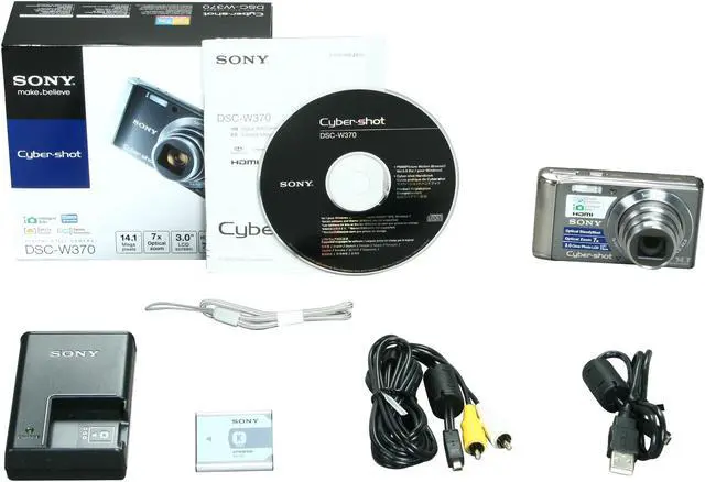 Alt view image 8 of 8 - SONY Cyber-shot DSC-W370 Silver 14.1 MP 7X Optical Zoom Digital Camera