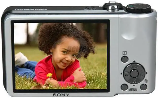 Alt view image 4 of 8 - SONY Cyber-shot DSC-H55 Silver 14.1 MP 3" LCD(230K) 10X Optical Zoom 25-250mm Wide Angle Digital Camera