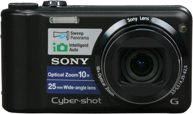Alt view image 2 of 8 - SONY Cyber-shot DSC-H55 Black 14.1 MP 3" LCD(230K) 10X Optical Zoom  25-250mm  Wide Angle Digital Camera