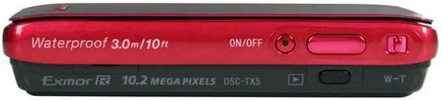 Alt view image 6 of 9 - Sony Cyber-shot DSC-TX5 10.2MP CMOS Digital Camera with 4x Wide Angle Zoom(Red)