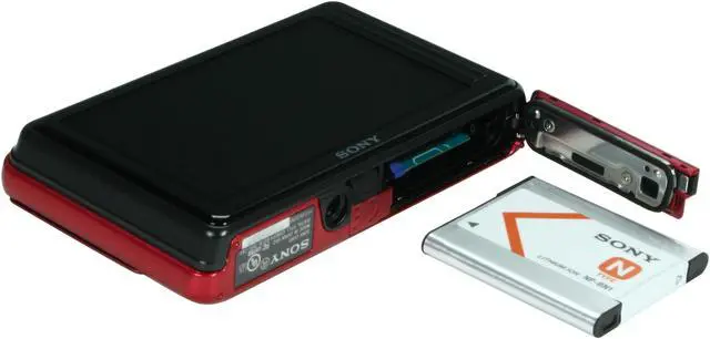 Alt view image 8 of 9 - Sony Cyber-shot DSC-TX5 10.2MP CMOS Digital Camera with 4x Wide Angle Zoom(Red)