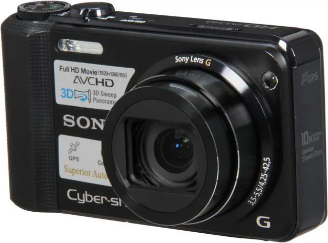 Main image of SONY DSCHX7V/B Black 16.2 MP 10X Optical Zoom 25mm Wide Angle Digital Camera