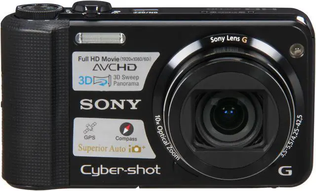 Alt view image 2 of 8 - SONY DSCHX7V/B Black 16.2 MP 10X Optical Zoom 25mm Wide Angle Digital Camera