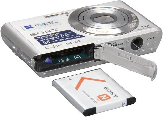 Alt view image 7 of 8 - SONY DSCW530/SC Silver 14.1 MP 4X Optical Zoom 26mm Wide Angle Digital Camera