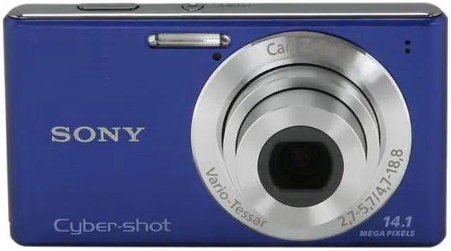 Alt view image 2 of 8 - SONY DSCW530/L Blue 14.1 MP 4X Optical Zoom 26mm Wide Angle Digital Camera