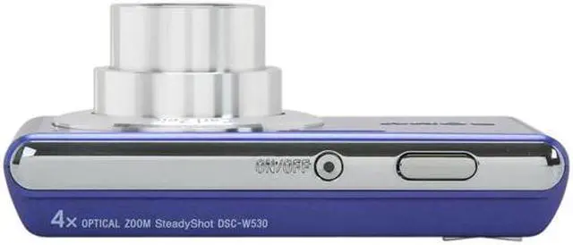 Alt view image 6 of 8 - SONY DSCW530/L Blue 14.1 MP 4X Optical Zoom 26mm Wide Angle Digital Camera