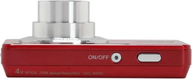 Alt view image 6 of 8 - SONY DSC-W560/RC Red 14.1 MP 4X Optical Zoom 26mm Wide Angle Digital Camera