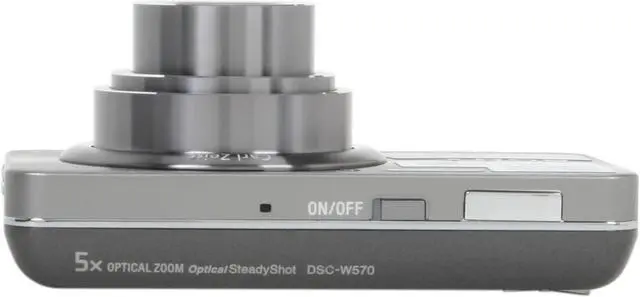 Alt view image 6 of 8 - SONY Cyber-shot DSC-W570 Silver 16.1 MP 5X Optical Zoom 25mm Wide Angle Digital Camera